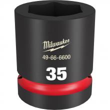 Milwaukee 49-66-6600 - SHOCKWAVE™ Impact Duty™ 1" Drive 35MM Standard 6 Point Socket