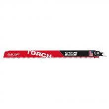 Milwaukee 48-00-5263 - 12 in. 7 TPI The TORCH with NITRUS Carbide SAWZALL Blade SAWZALL Reciprocating Saw Blade - 1 Pack