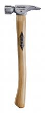 Milwaukee TI14MC - 14 oz Titanium Milled Face Hammer with 18 in. Curved Hickory Handle