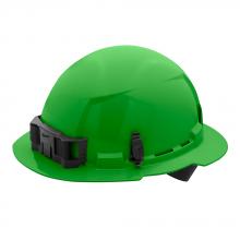 Milwaukee 48-73-1107 - Green Full Brim Hard Hat w/4pt Ratcheting Suspension - Type 1, Class E