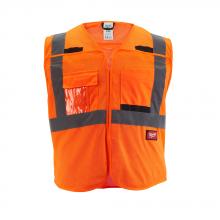 Milwaukee 48-73-5127 - Class 2 Breakaway High Visibility Orange Mesh Safety Vest - 2XL/3XL