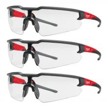 Milwaukee 48-73-2052 - 3PK Safety Glasses - Clear Anti-Scratch Lenses