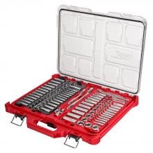 Milwaukee 48-22-9486 - 1/4 in. & 3/8 in. 106 Pc. Ratchet and Socket Set in PACKOUT™ - SAE & Metric