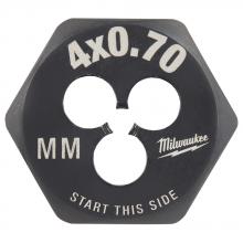 Milwaukee 49-57-5319 - M4-0.70 mm 1-Inch Hex Threading Die