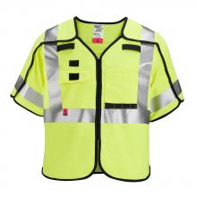 Milwaukee 48-73-5331 - AR/FR Cat. 1 Class 3 Breakaway High Visibility Yellow Safety Vest - S/M (ANSI/CSA)