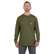 Milwaukee 606GN-S - GRIDIRON™ Pocket T-Shirt - Long Sleeve Green S