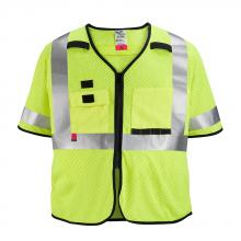 Milwaukee 48-73-5222 - AR/FR Cat. 1 Class 3 High Visibility Yellow Mesh Safety Vest - L/XL