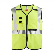 Milwaukee 48-73-5301 - AR/FR Cat. 1 Class 2 High Visibility Yellow Safety Vest - S/M