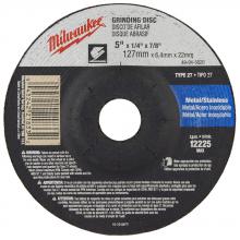 Milwaukee 49-94-5020 - 5 in. x 1/4 in. x 7/8 in. Grinding Wheel (Type 27)