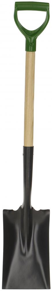 Garden spade, wood handle