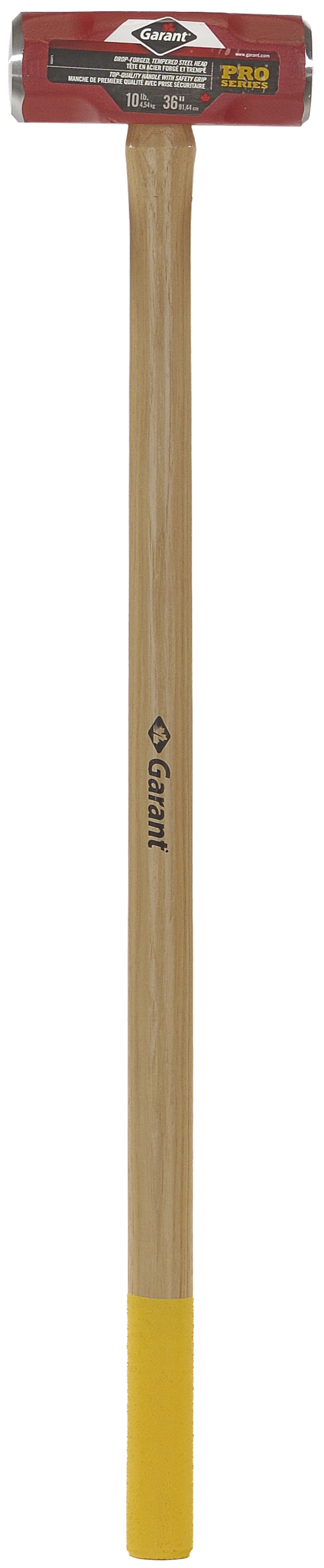 Sledge hammer, d. face, 10 lbs, 36&#34; hickory safety grip hdle