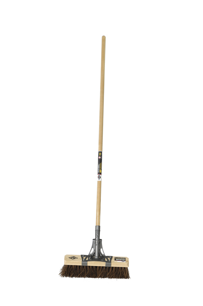 Street/stable broom, 16&#34;, palmyra fibers for extera-rough surfaces, lh, Garant Pro