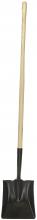 Garant 00198 - Square point shovel, long wood handle