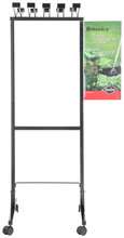 Garant KTBO - Rolling rack, steel display (10 hooks + POP) black, Botanica