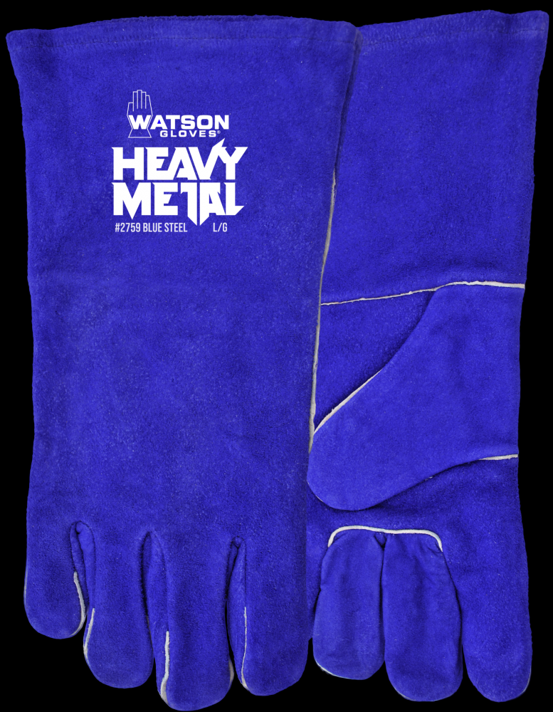 WELDING GLOVE KEVLAR BLUE STEEL - COTTON FLEECE LINING / ONE