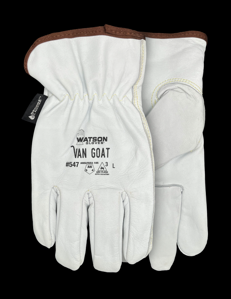 DRIVER GLOVE GRAIN GOATSKIN W / A4 CUT RESISTANT LINER-SMALL