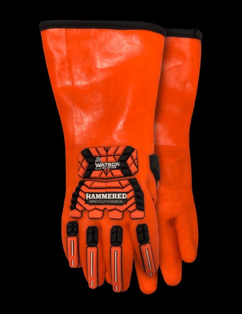 HAMMERED WINTER CUT IMPACT CHEMICAL RESISTANT GAUNTLET-XLARGE