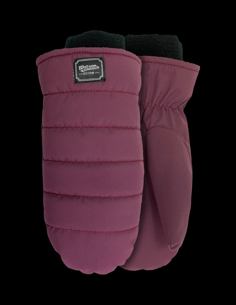 PURPLE PUFFER MITT TASLON BACK AND PALM EC200 LINED LIFESTYLE - L