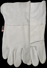 Watson Gloves 2754 - GLOVE THE HACKER SPLIT GRAIN COWHIDE GAUNTLET CUFF / FLEECE