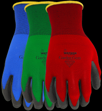 Watson Gloves 348-M - GARDEN GEM FOAM PVC PALM NYLON/LYCRA WOMENS GARDEN - M