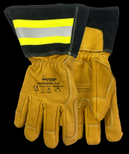 Watson Gloves 3774-L - POWERLINE A6 FULLGRAIN COW REFLECTIVE DOUG CUFF UTILITY - L