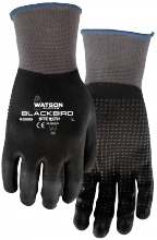 Watson Gloves 395-X - STEALTH BLACKBIRD 15GG FULL DIP NITRILE - XLG