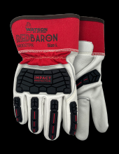 Watson Gloves 4002TPR-S - RED BARON FULLGRAIN COW COMBO TPR - S