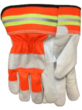 Watson Gloves 4019HV-L - HI VIS BUFFALO GRAIN COMBO - LARGE