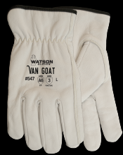 Watson Gloves 547-S - DRIVER GLOVE GRAIN GOATSKIN W / A4 CUT RESISTANT LINER-SMALL