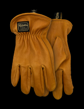 Watson Gloves 597CR-L - THE DUKE A5 FULLGRAIN COWHIDE GOLD DRIVER - L