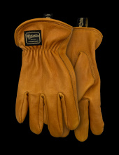 Watson Gloves 597C-M - THE DUKE FULLGRAIN COWHIDE GOLD DRIVER - M