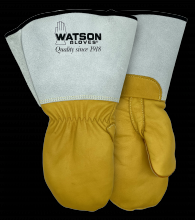 Watson Gloves 9355CR-S - POWERLINE A5 COWHIDE MITT W/GAUNTLET CUFF & C200 LINING - S