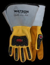 Watson Gloves 95782GCR-S - LINED STORM TROOPER GAUNTLET W/C100 & CUT SHIELD-SMALL