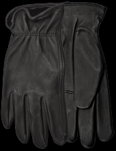 Watson Gloves 9587-X - RANGE RIDER FULLGRAIN DEER BLACK C40 LINED DRIVER - X