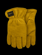 Watson Gloves 9606-L - CRAZY HORSE SPLIT DEERSKIN 350G COTTON VELVET LINED DRIVER - L