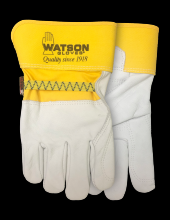 Watson Gloves A281DP - GLOVE FULL-GRAIN COWHIDE LEATHER ELASTIC WRIST / INSIDE DOUB