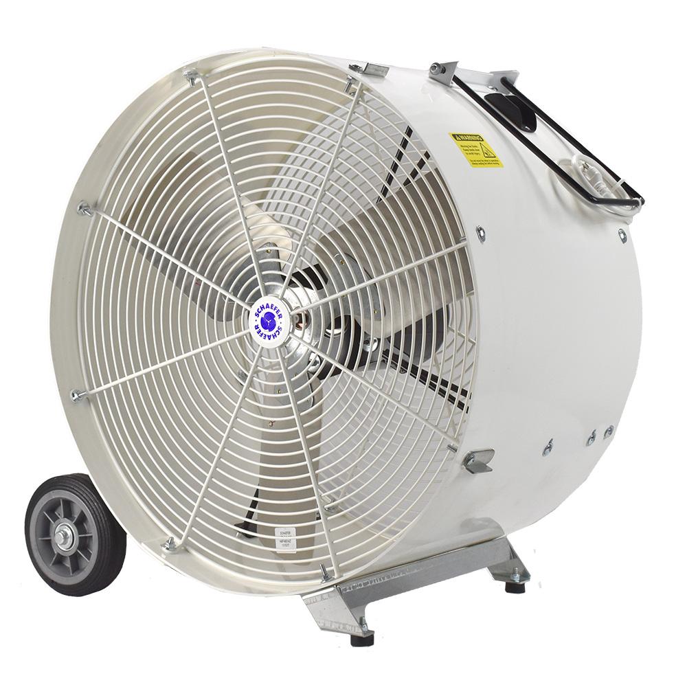 24 in. OSHA Compliant Spot Cooler 2-Speed Mobile Drum Fan