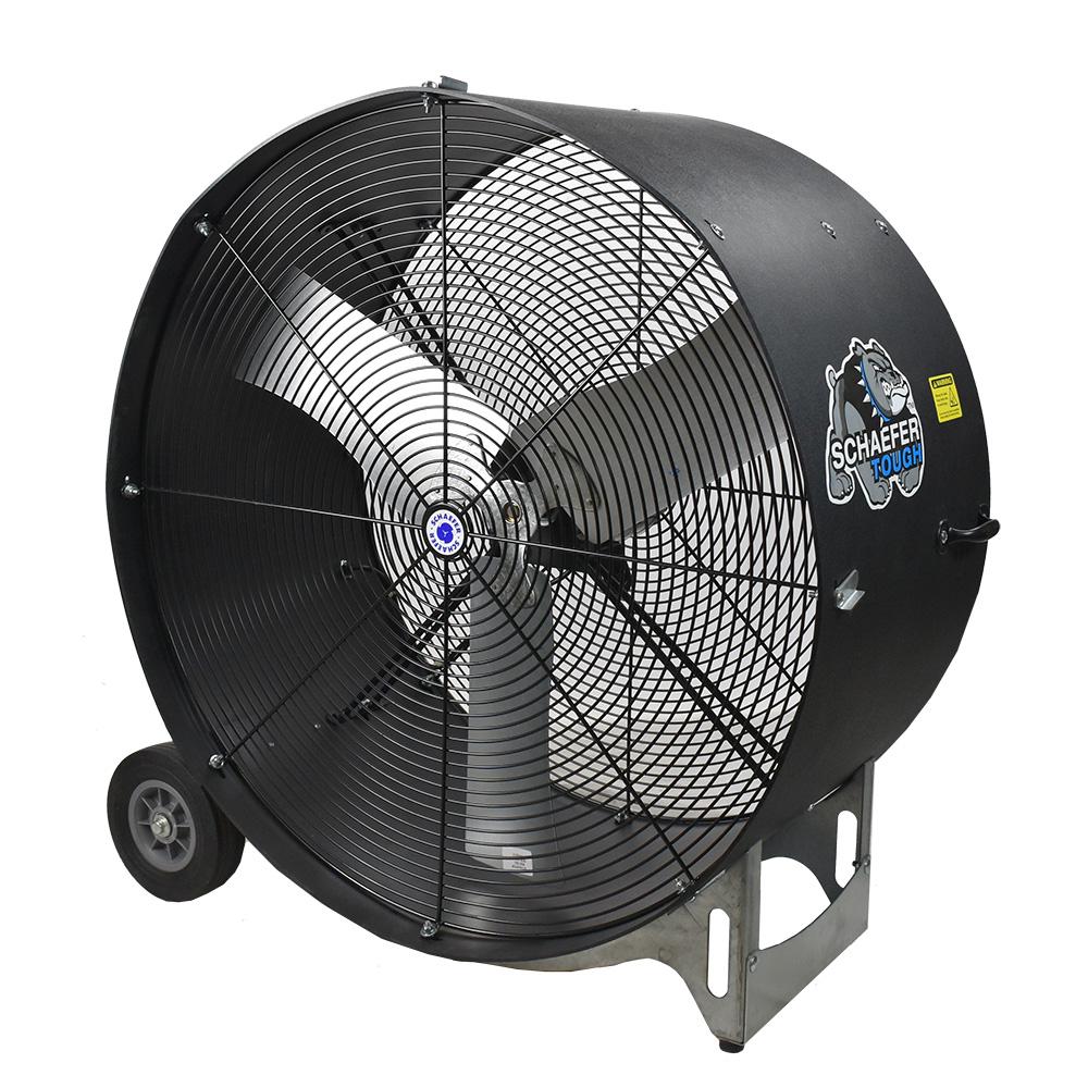 36 in. OSHA Compliant Spot Cooler Mobile Drum Fan Black