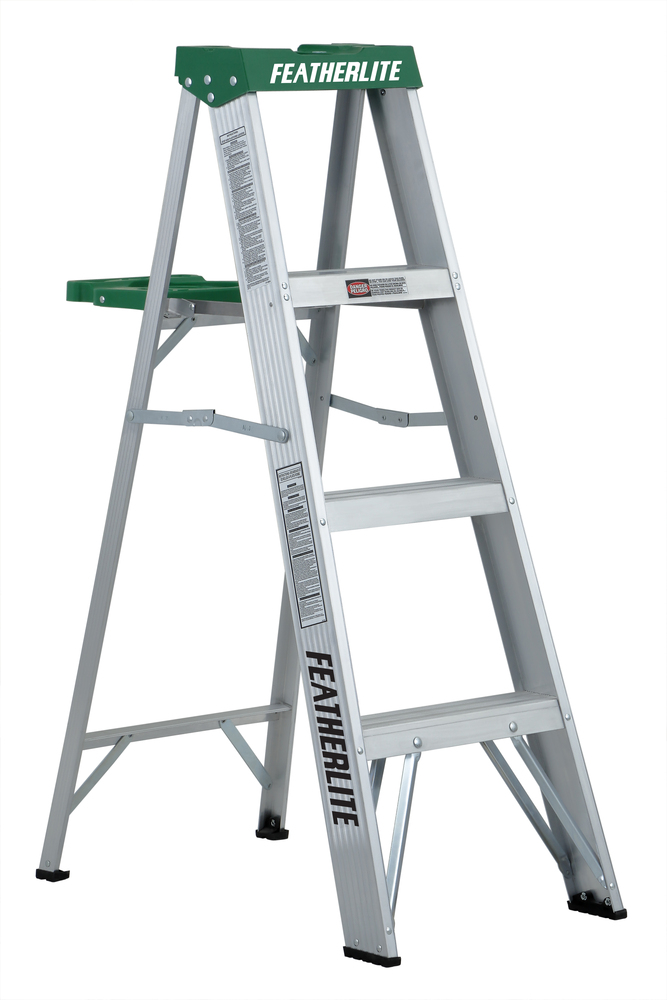 4&#39; Aluminum Step Ladder Type II 225 Load Capacity (lbs)