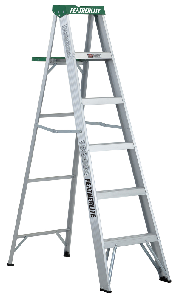 6&#39; Aluminum Step Ladder Type II 225 Load Capacity (lbs)