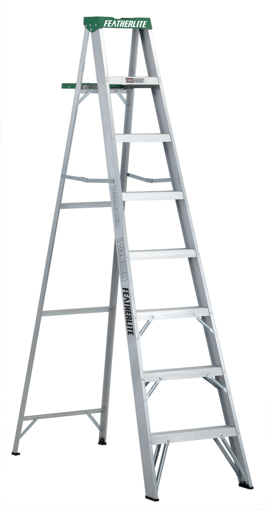 8&#39; Aluminum Step Ladder Type II 225 Load Capacity (lbs)