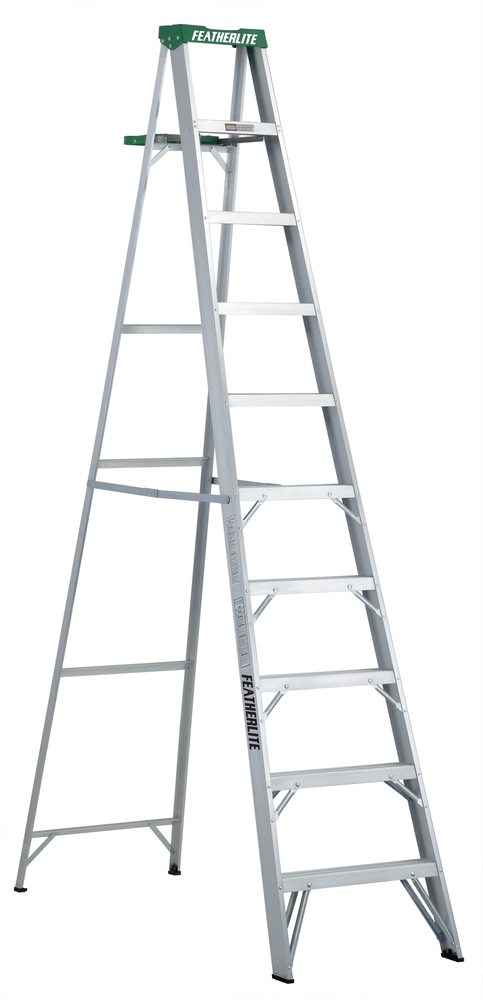 10&#39; Aluminum Step Ladder Type II 225 Load Capacity (lbs)