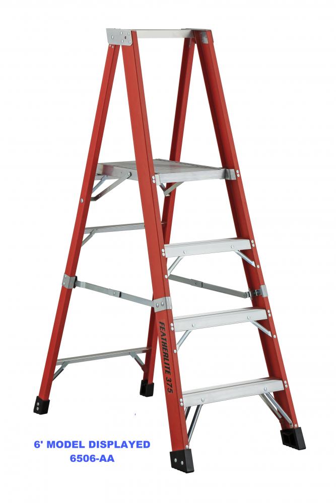 12&#39; Fiberglass Step Ladder Type IAA 375 Load Capacity (lbs)