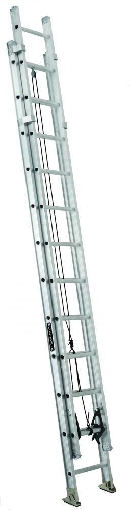 24&#39; Aluminum Extension Ladder, Type IAA, 375 lb Load Capacity