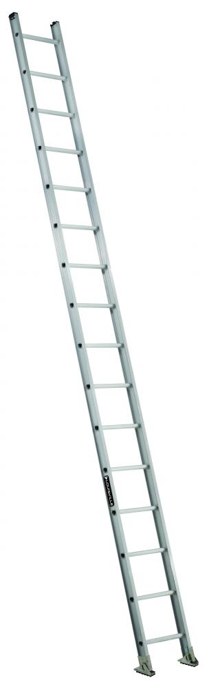 16&#39; Aluminum Straight Ladder, Type IA, 300 lb Load Capacity