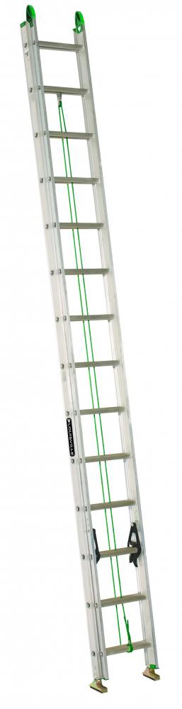 28&#39; Aluminum Extension Ladder,  w/Pro Grip, Type II, 225 lb Load Capacity