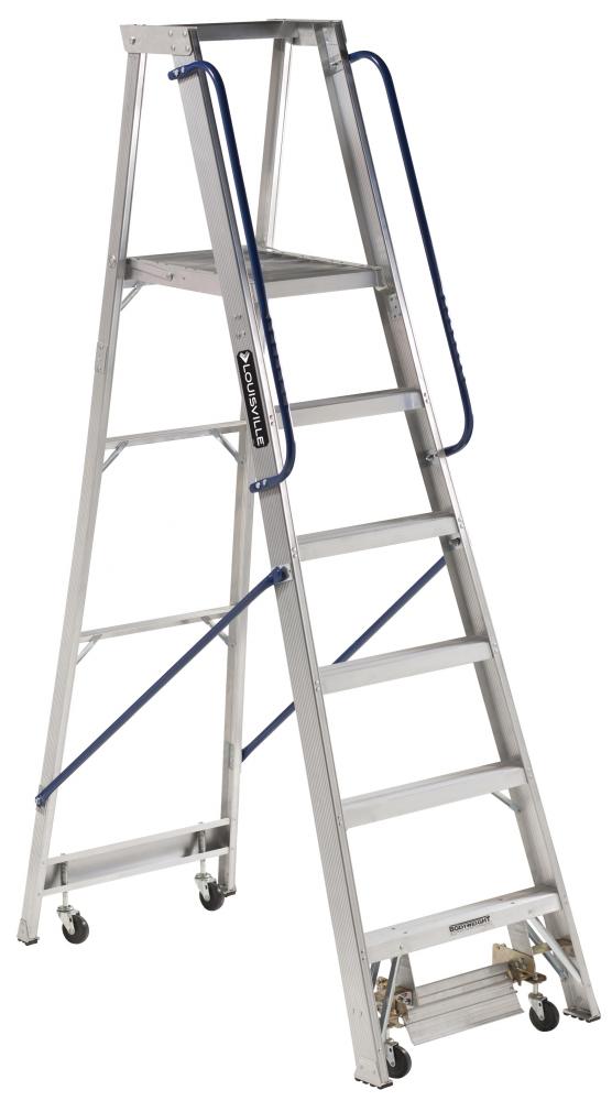 6&#39; Aluminum Platform Ladder,  Type IA, 300 lb Load Capacity