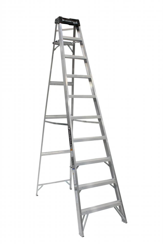 10&#39; Aluminum Step Ladder,  Type IA, 300 lb Load Capacity