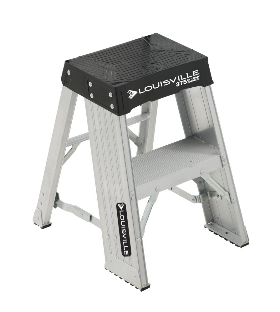 1&#39; Aluminum Step stool, Type IAA, 375 lb Load Capacity
