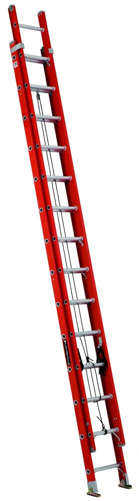 28&#39; Fiberglass Extension Ladder, Type IA, 300 lb Load Capacity